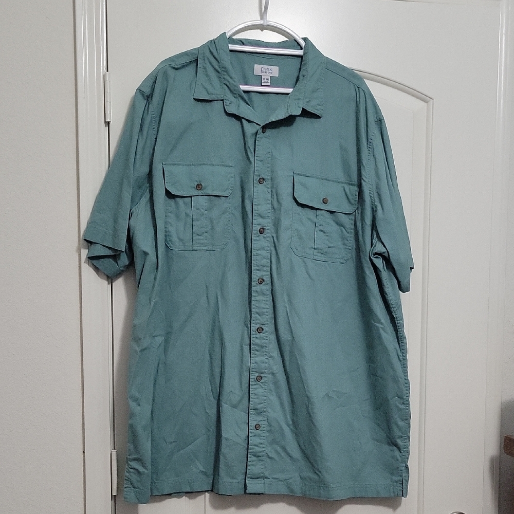 Croft & Barrow Seafoam Green Collared Shirt